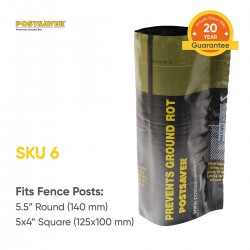 Pack of 10 Postsaver Ground Line Sleeves - Rectangle