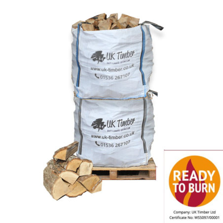 Large Bulk Bag of Kiln Dried Mixed Hardwood Firewood - FREE DELIVERY