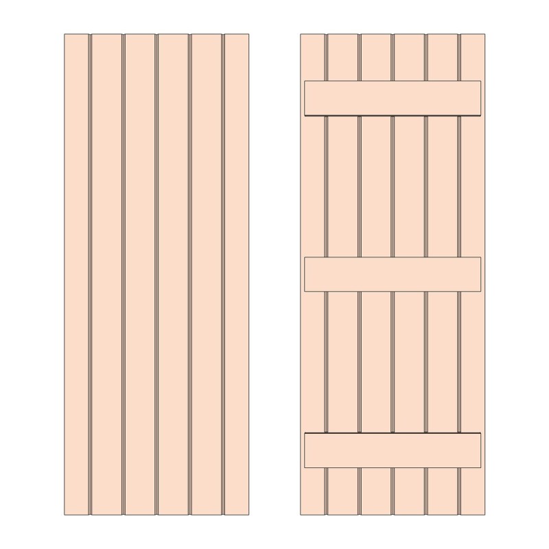Ledged Solid Oak Doors | Buy Solid Oak Doors Online from the Experts at UK Timber