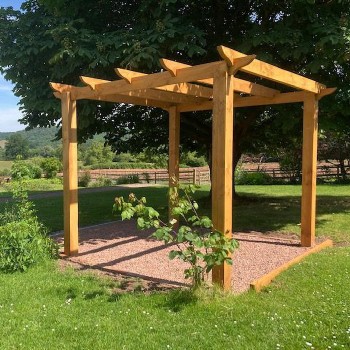 EasyFit Heavy Duty British Larch/Douglas Fir Softwood Pergola Kit | Buy Online from the specialists at UK Timber Limited