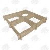 Square Herb Box Oak Slot Together Raised Bed Kit - FREE DELIVERY