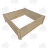 Square Heavyweight Oak Slot Together Raised Bed Kit - FREE DELIVERY