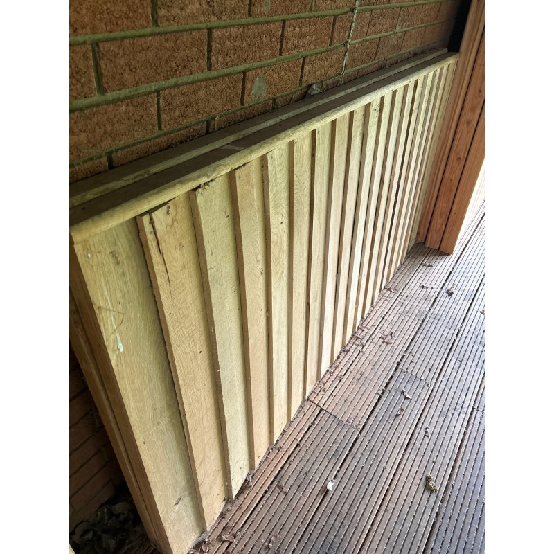 Oak Feather-Edge Fence Panels - CLEARANCE