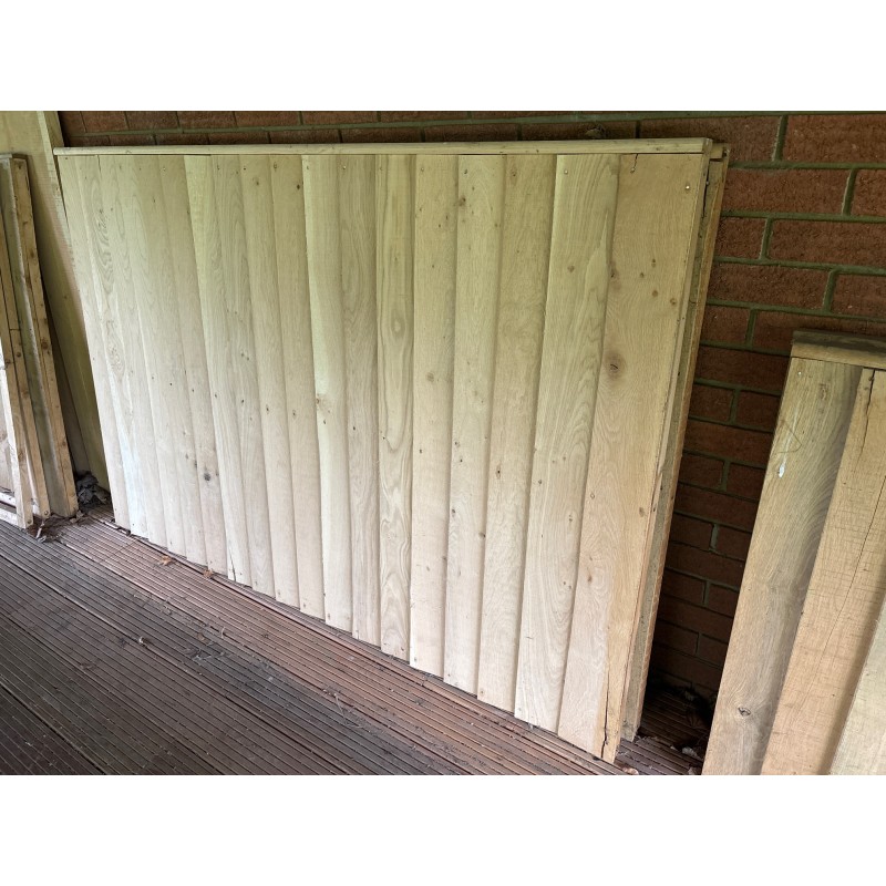 Oak Feather-Edge Fence Panels - CLEARANCE