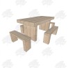 Douglas Fir Refectory Table and Seating Furniture Set - Grand