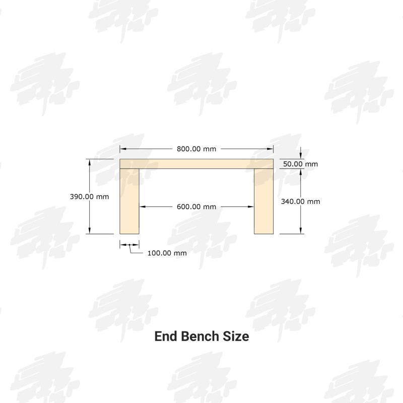 Douglas Fir Refectory Table and Seating Furniture Set - Grand