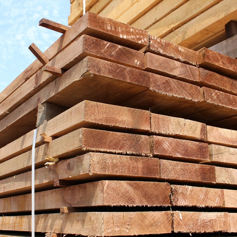 Pallet of New Brown Treated Softwood Sleepers - FREE EXPRESS DELIVERY