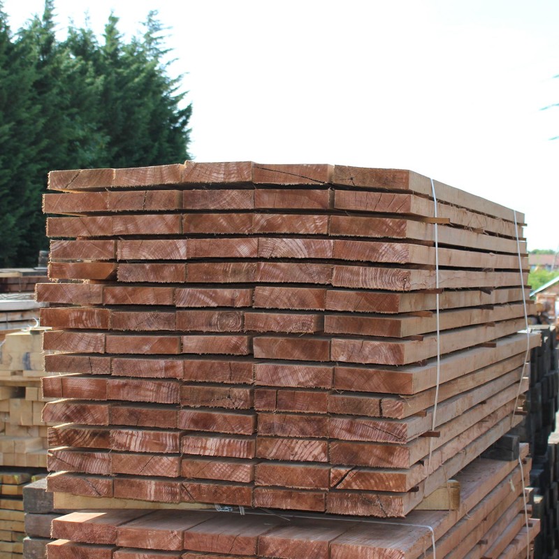 Pallet of New Brown Treated Softwood Sleepers - FREE EXPRESS DELIVERY