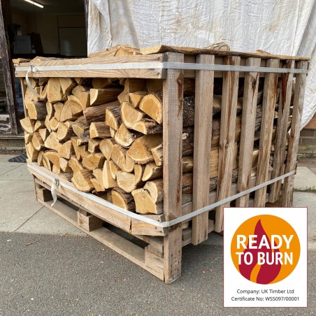 Standard Crate Of Kiln Dried Ash Hardwood Firewood