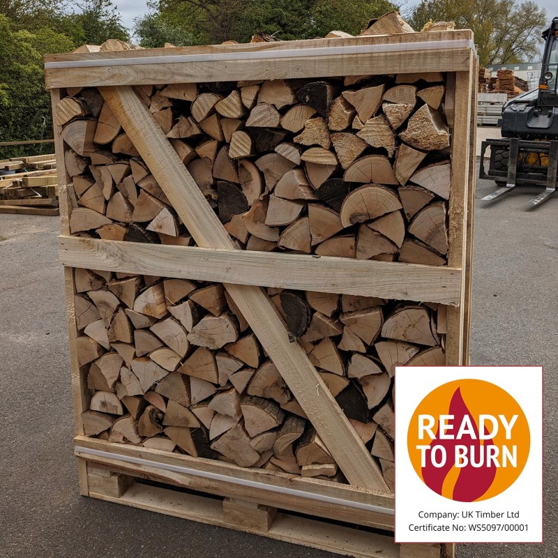 Super Crate Of Kiln-Dried Oak Hardwood Firewood