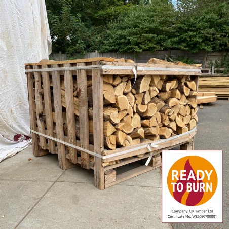 Standard Crate Of Kiln-Dried Oak Hardwood Firewood