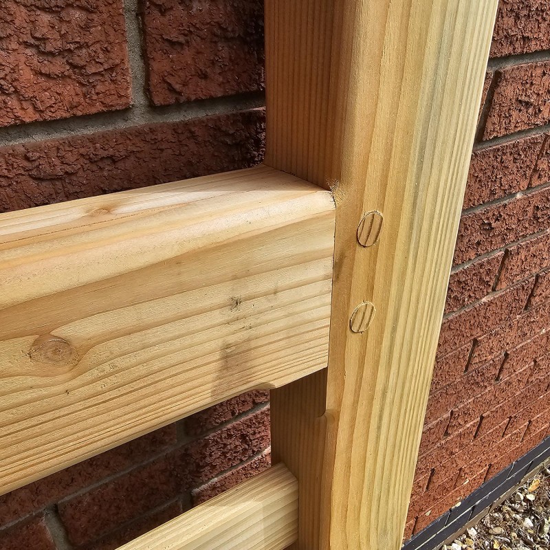 Prestige Untreated British Larch/Douglas Fir Curved Heel (Ranch Style) Gate