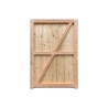 Single British Larch/Douglas Fir Flat Top Closeboard Driveway Gate