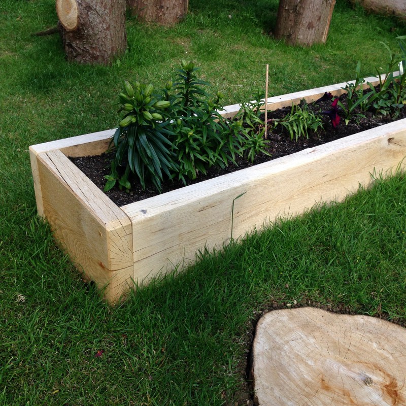 EasyFit Planed Oak FlowerBed Kits