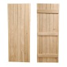 Prestige Ledged Solid Douglas Fir Doors