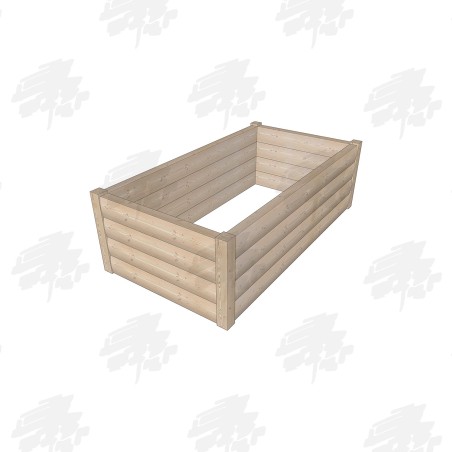 Rectangular Larch/Douglas Fir LogLap Planters - FREE DELIVERY