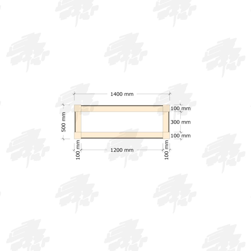 Rectangular Larch/Douglas Fir LogLap Planters - FREE DELIVERY