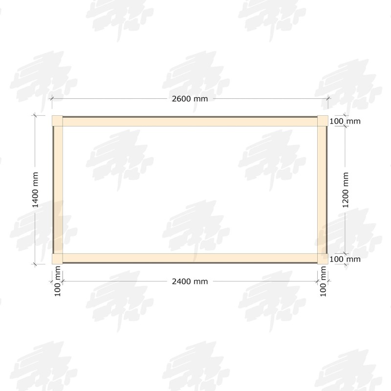 Rectangular Larch/Douglas Fir LogLap Planters - FREE DELIVERY