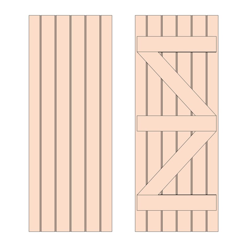 Prestige Ledged and Braced Solid Douglas Fir Doors