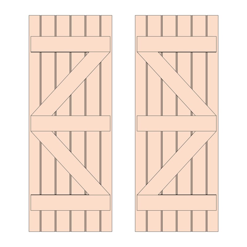 Prestige Ledged and Braced Solid Douglas Fir Doors