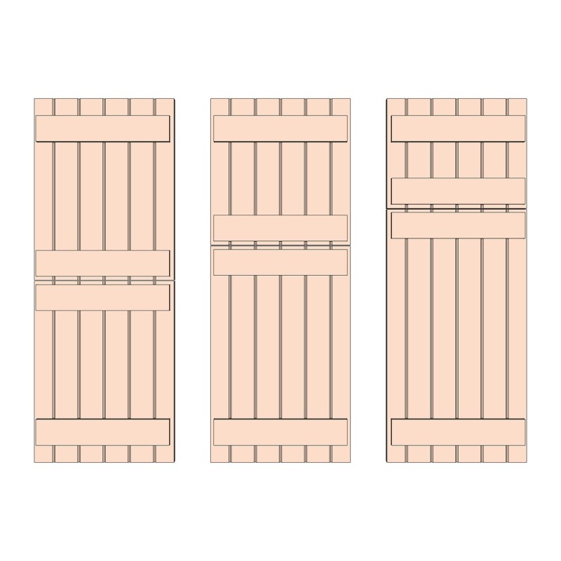 Prestige Ledged Solid Douglas Fir Stable Doors