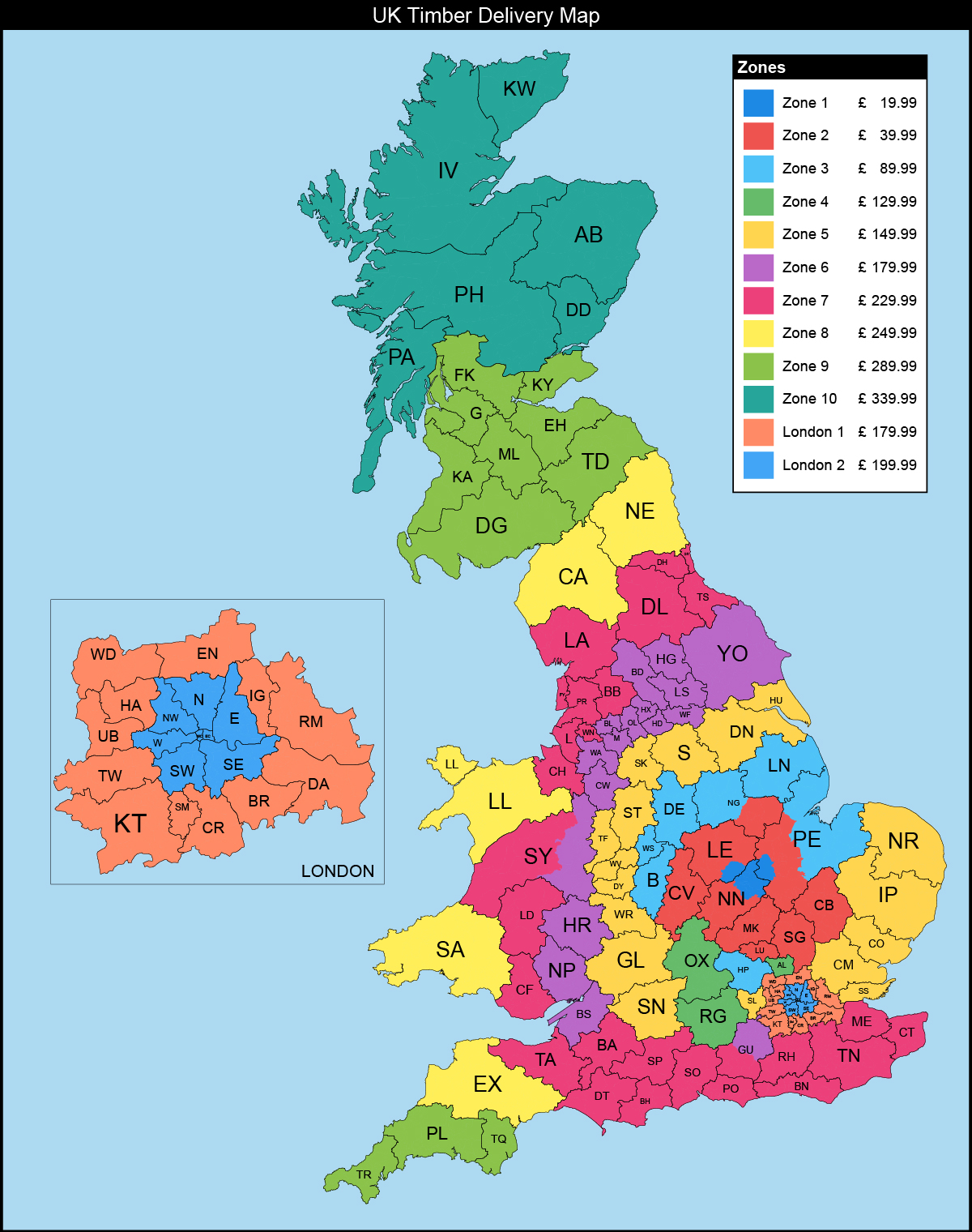 UK Timber Delivery Map (2023)