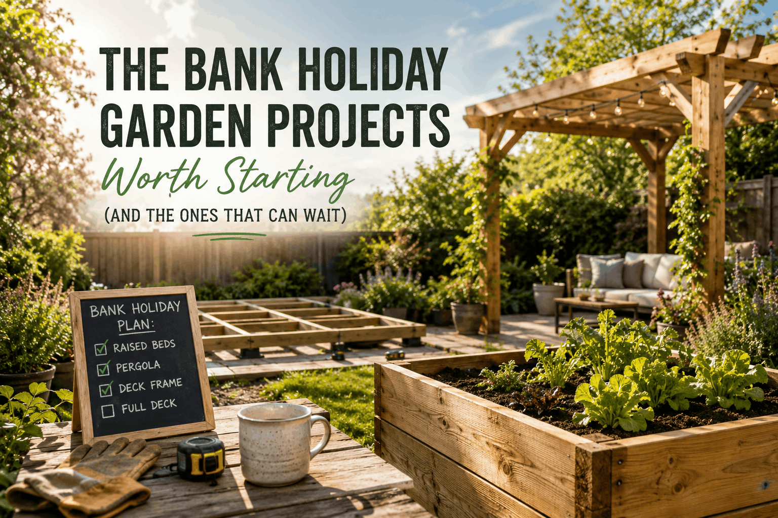 The Bank Holiday Garden Projects Worth Starting (And the Ones That Can Wait)